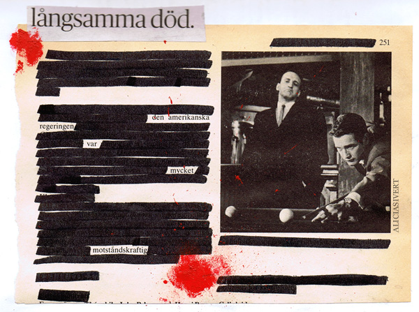 aliciasivert, alicia sivertsson, collage, motståndskraft, långsamma död, amerikanska regeringen, pool, biljard