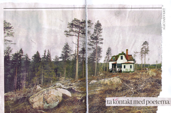 aliciasivert, alicia sivertsson, collage, house, ta kontakt med poeterna, poets, hus, byggnad, building