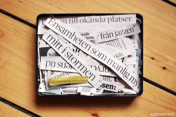 aliciasivert, alicia sivertsson, alster och makeri, den stora sakmakarutmaningen 2014, skapa, konst, anti-pyssel, feminism, kreativitet, förråd, lager, rensning, utmaning, revolt, uppror