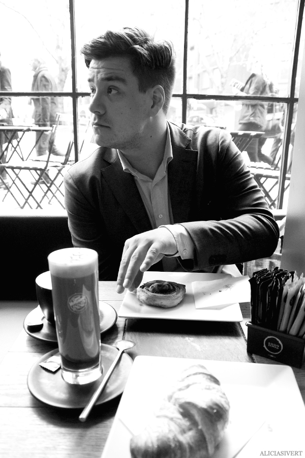aliciasivert, Alicia Sivertsson, London, england, semester, vacation, holiday, fika, café, svartvitt, black and white