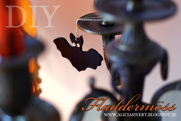 DIY air drying clay bats for Halloween, tutorial by Alicia Sivertsson, 2015. Alicia Sivert, aliciasivert, skapa, skapande, fladdermöss, fladdermus, bat, lufttorkande lera, das pronto, kreativitet