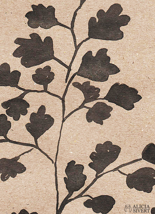 Maidenhair fern, ink study by Alicia Sivertsson. aliciasivert alicia sivert alicia sivertsson monthly makers växter juni tema 2016 skapa skapande kreativitet utmaning blogg bloggutmaning måla bläck växt blommor paint painting ink flowers flower create make art craft handicraft venushår maiden hair fern maidenhair adiantum