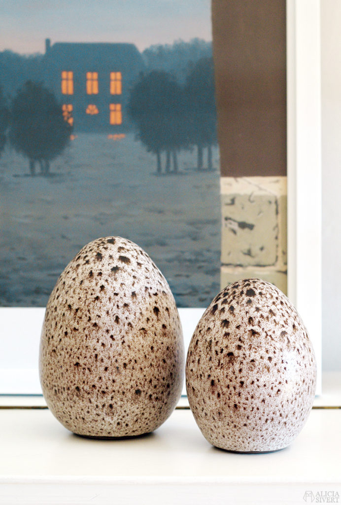 norrman motala keramik ceramic eggs egg ägg keramikägg loppis second hand begagnat tradera thrift easter påskpynt påsk pynt