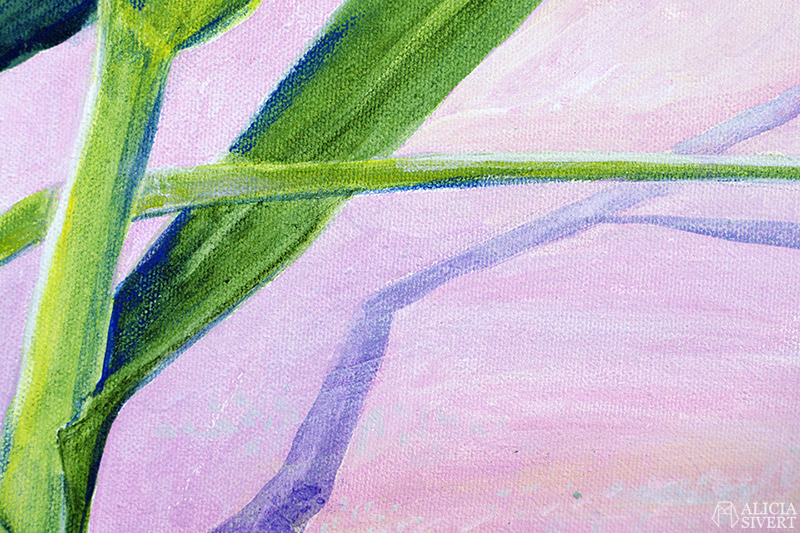 aliciasivert alicia sivert sivertsson akryl akrylmålning akrylfärg acrylic acrylics målning måla måleri painting vass blad strån gräs sandstrand strand