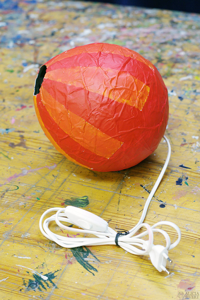aliciasivert alicia sivert sivertsson papier mache pappersremsor tapetklister bild och form luftballong