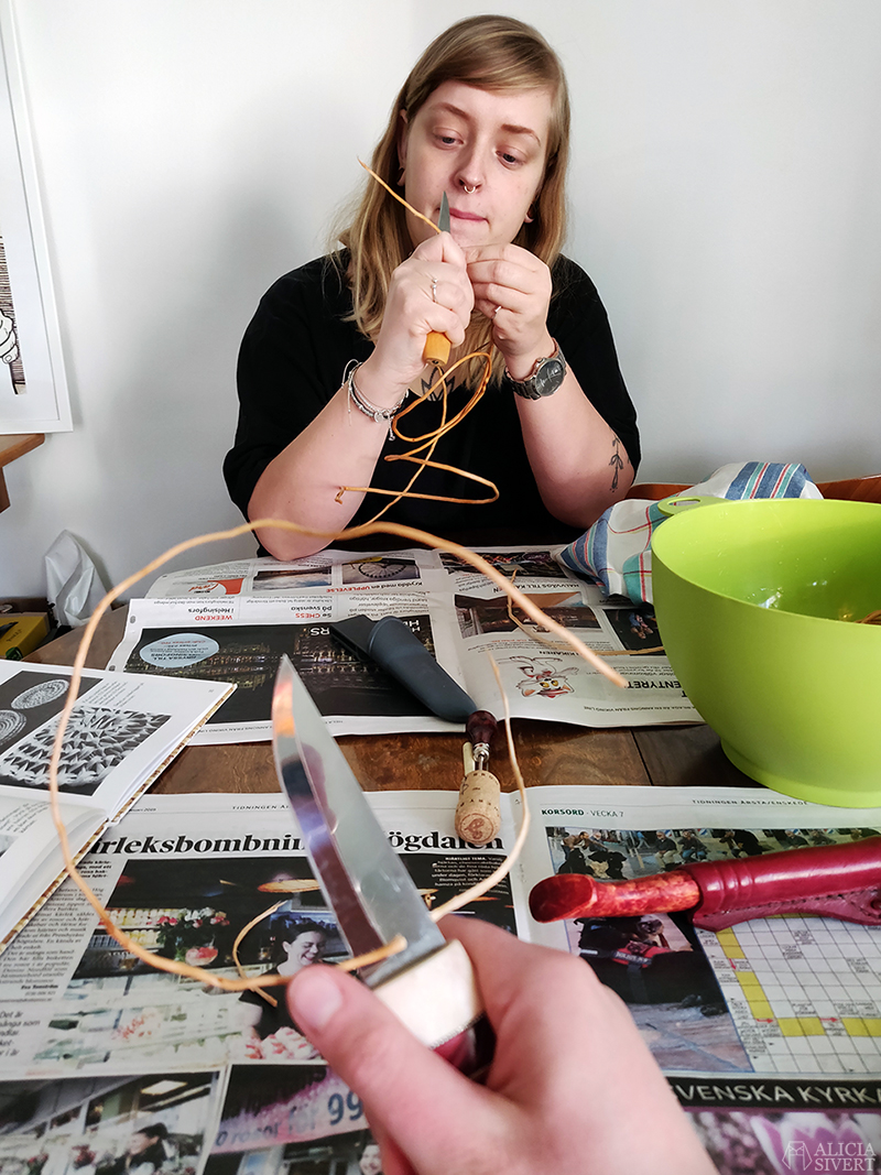 Rotslöjd - skaparsöndag med Cissi slöjdmarknad och rotslöjd! Foto av Alicia Sivertsson - www.aliciasivert.se