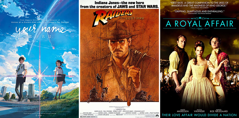 En film i veckan #1-26 - www.aliciasivert.se // Your Name Indiana Jones A Royal Affair