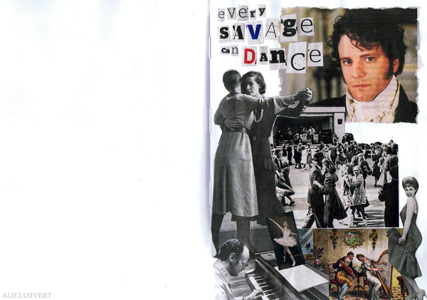 aliciasivert alicia sivertsson collage sköna hem drömhem och trädgård dagens nyheter scrapbook scrap book mr darcy jane austen dance dans dansa