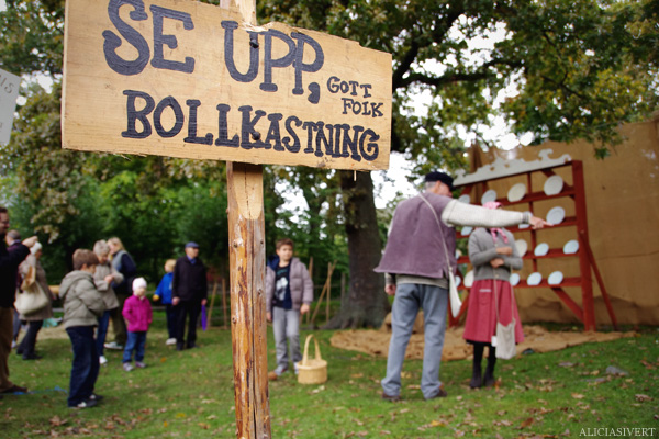 aliciasivert, alicia sivertsson, skansen, skansens höstmarknad, market, autumn, porslinskrossning, bollkastning, gott folk, skylt