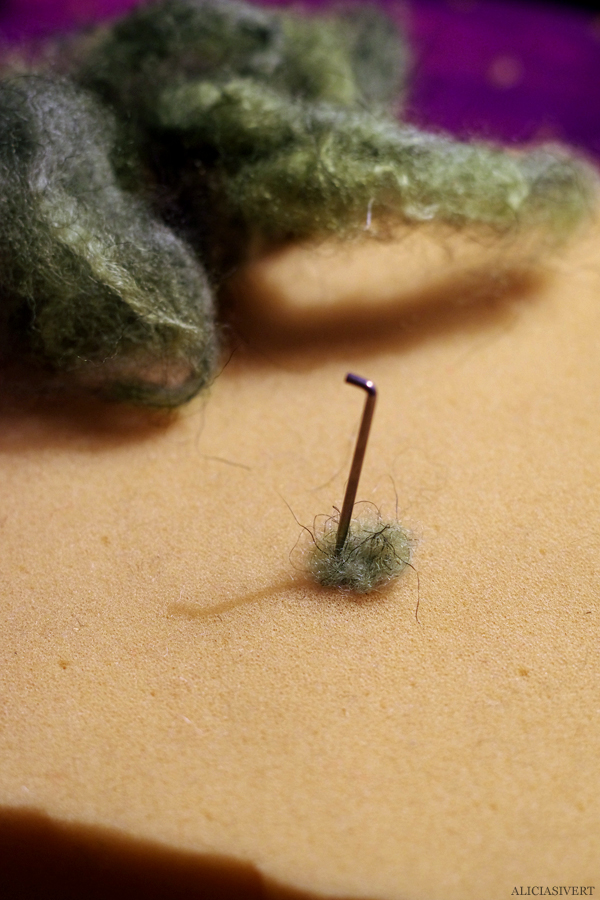 aliciasivert, alicia sivertsson, alicia sivert, tutorial, diy, do it yourself, träd, miniatyrträd, miniatyrlandskap, ståltråd, ull, wool, wire, miniatyrvärld, tree, miniature