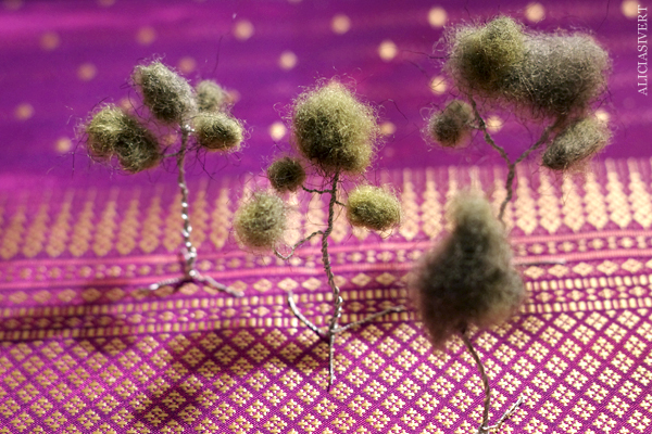 aliciasivert, alicia sivertsson, alicia sivert, tutorial, diy, do it yourself, träd, miniatyrträd, miniatyrlandskap, ståltråd, ull, wool, wire, miniatyrvärld, tree, miniature