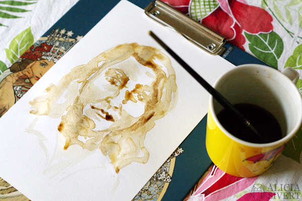aliciasivert alicia sivertsson börja måla akvarell målarfärg skapa skapande kreativitet monthly makers färg akvarellfärg vattenfärg måla med kaffe