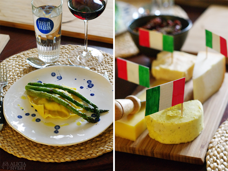 Italiensk afton med pasta och ost - www.aliciasivert.se
